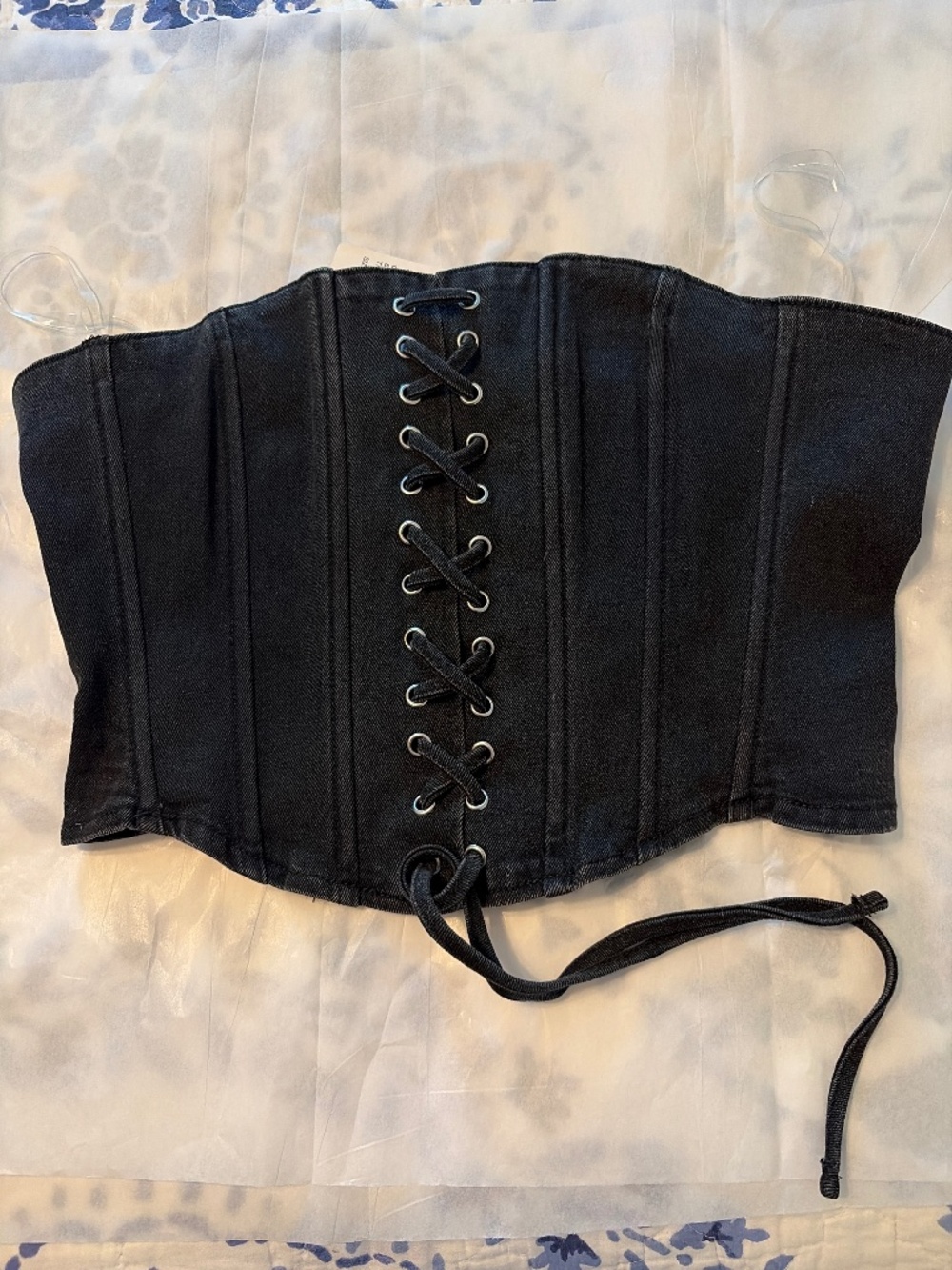 Windsor Laceup Denim Corset